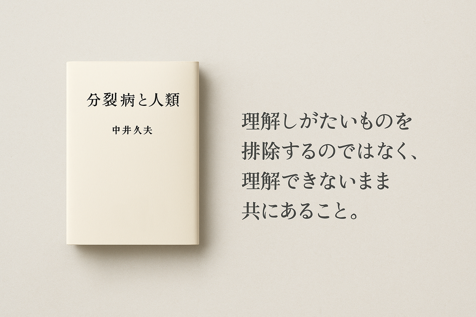 中井久夫分裂病と人類