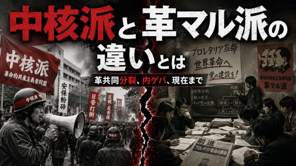 中核派と革マル派の違いとは|革共同分裂、内ゲバ、現在までをわかりやすく解説 | 物語の断面図