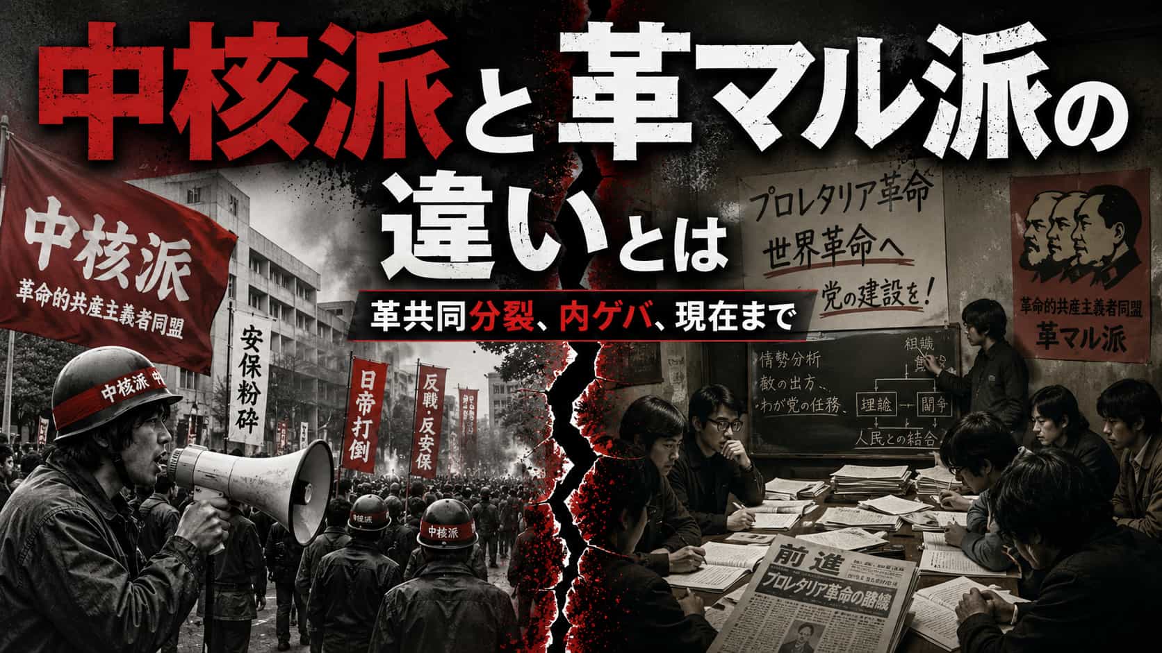 中核派と革マル派の違いとは